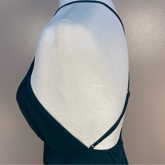 Lulus Mythical Kind of Love Dark Green Cross Back Formal Maxi Dress - Picture 14 of 14